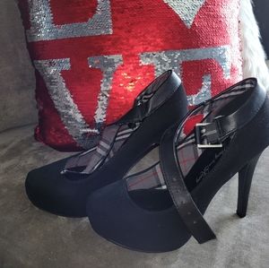 Suede Black heels